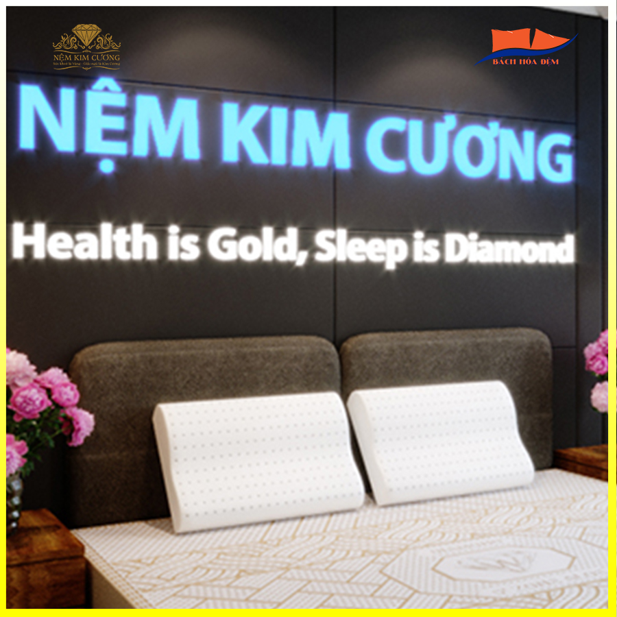 Gối cao su thiên nhiên Kim Cương cao cấp