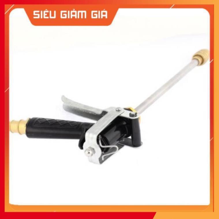 Bộ dây vòi xịt nước rửa xe, tưới cây . tăng áp 3 lần, loại 3m,5m 206318 đầu đồng,cút đồng+ tặng đai