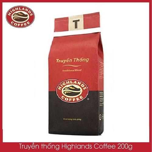 Mua 3 gói tặng 1gói Cà phê Rang xay Truyền thống Highlands Coffee 200g