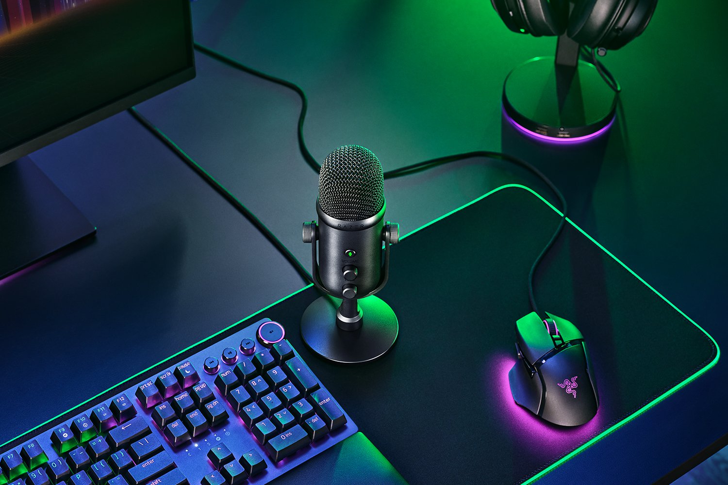 Thiết bị thu âm Razer Seiren V2 Pro-Professional Grade USB Microphone_Hàng chính hãng