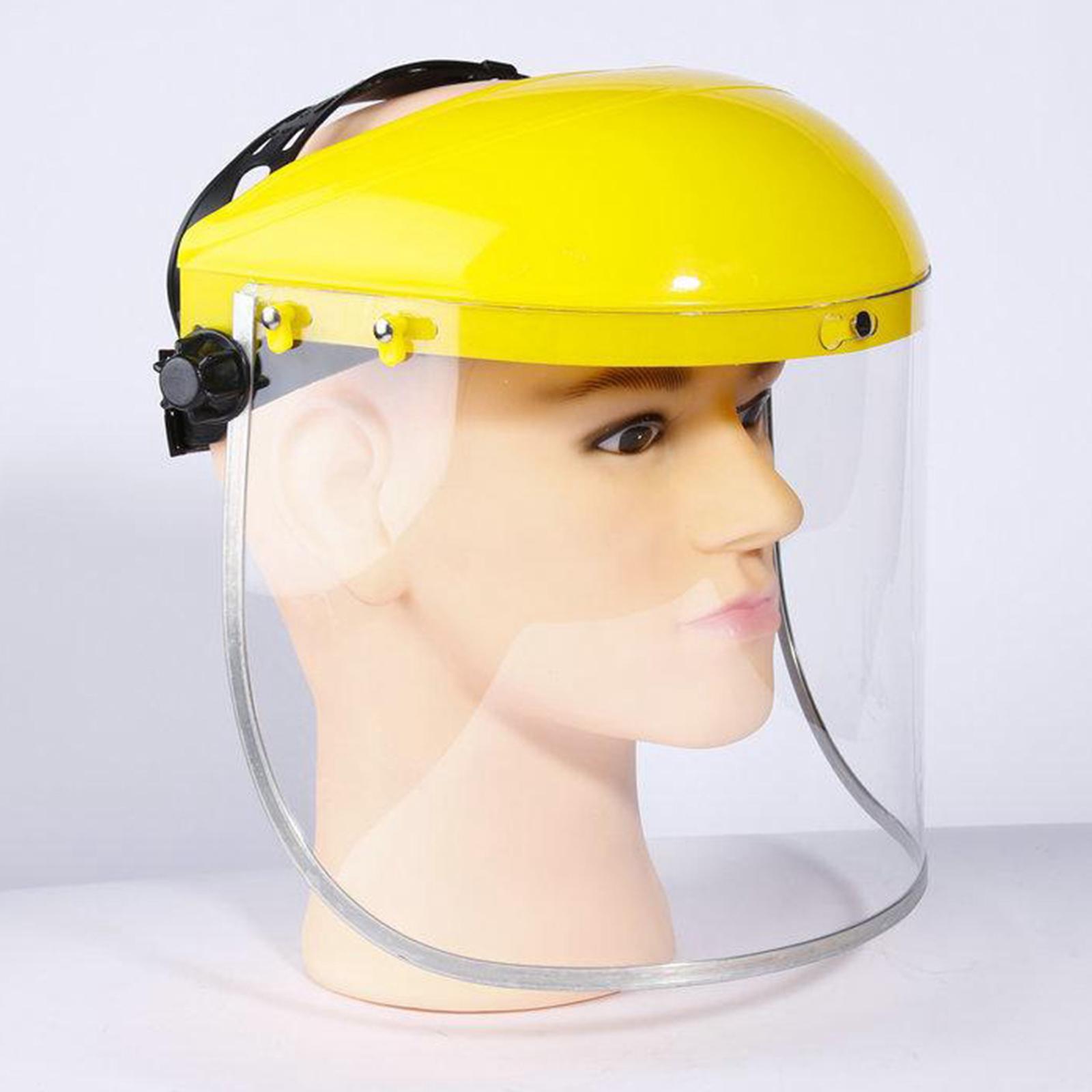 Anti Fog Full Face Shield Head-mounted Safety Anti-splash Clear Glasses Visor Safety Work Welding Grinding Helmet Cover