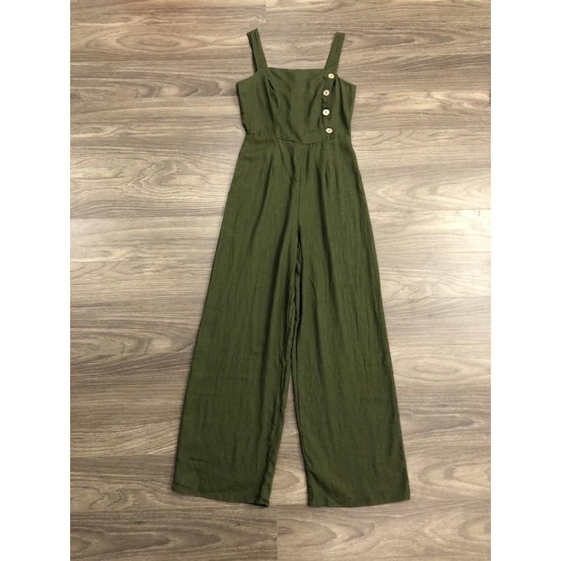 Jumpsuit Linen dây xuất xịn KlNGST0N