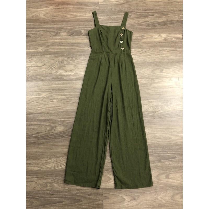 Jumpsuit Linen dây xuất xịn KlNGST0N(2163)