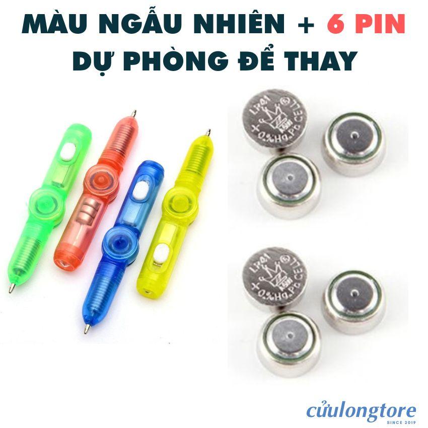 Con Quay Vô Cực Bút Quay Nghệ Thuật Phát Sáng, Spiner bút bi viết mực bản nâng cấp quay thần tốc mới có nắp