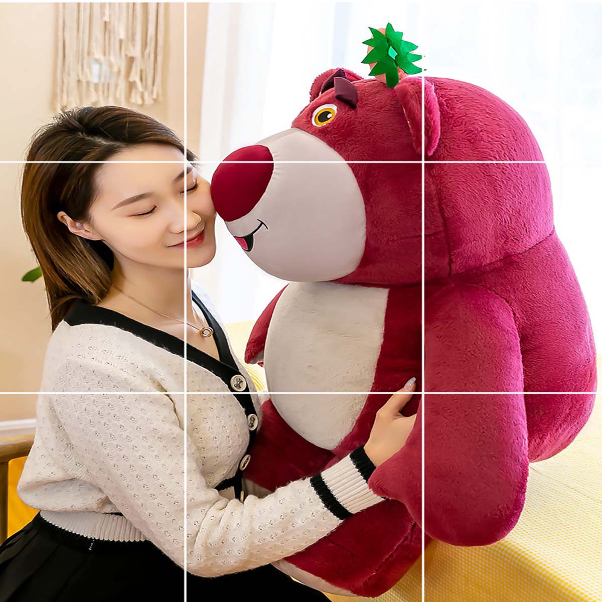 Gấu Dâu Bông Lotso Hoa Mini Nhỏ Có Thơm Mùi Dâu Thú Nhồi Bông Miniso Cute Giá Rẻ Anime Dễ Thương Nằm Ôm Ngủ Văn Phòng