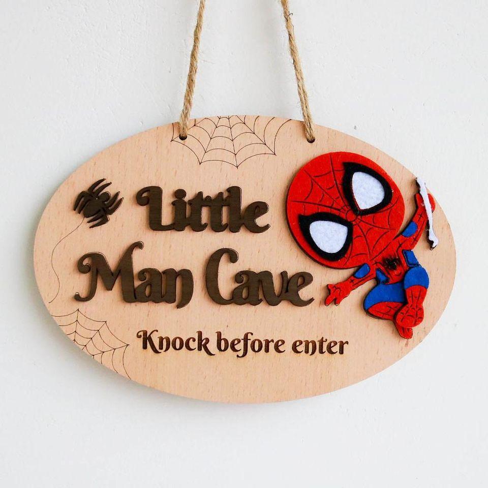 Bảng gỗ Người Nhện Spider Man (bảng gỗ trang trí