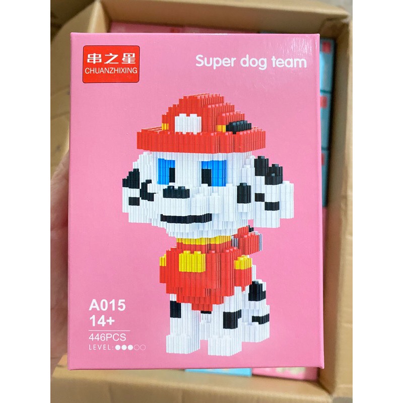 Đồ chơi lắp ráp mô hình đội chó cứu hộ Paw Patrol Super dog team