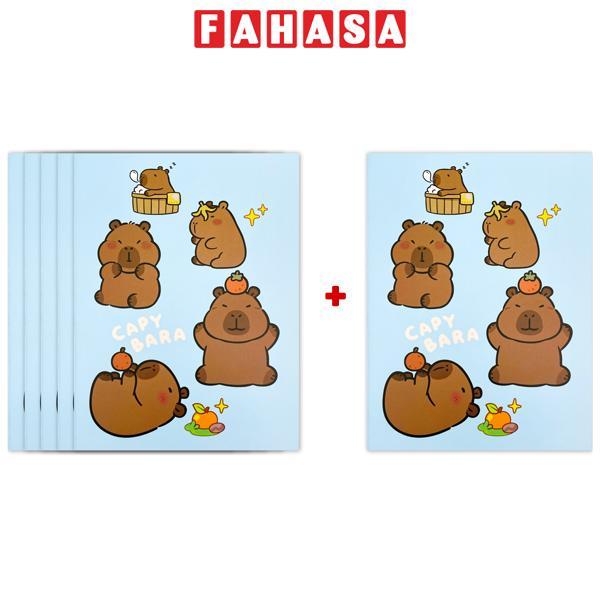 [MUA 5 TẶNG 1] Tập Học Sinh Capybara - 4 Ô Ly Vuông - 96 Trang 120gsm - The Sun 04