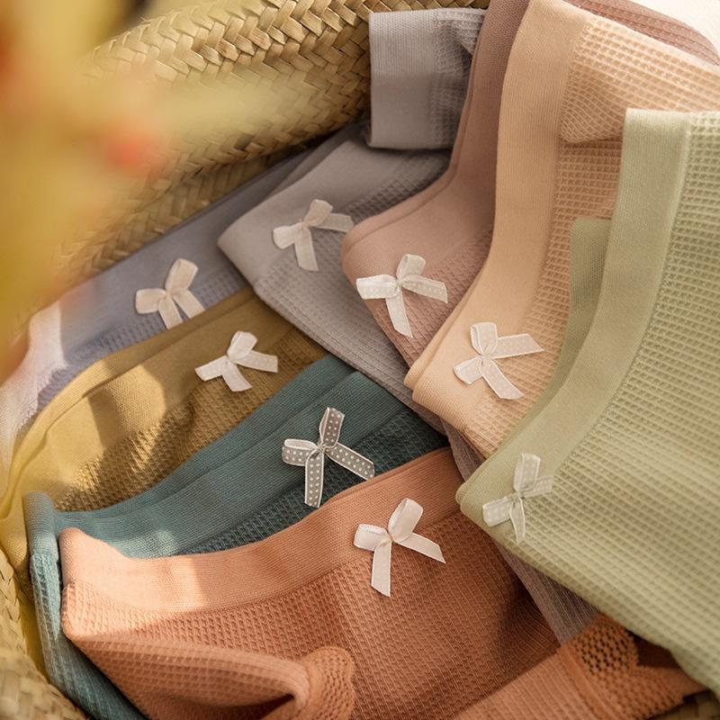 Set 10 quần lót nữ cotton viền ren kháng khuẩn nhiều màu QLN38