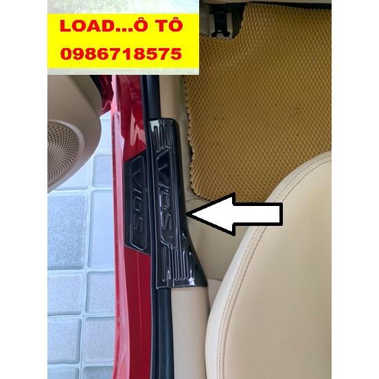 Ốp Bậc Cửa, Nẹp Bước Chân Trong, Ngoài Toyota Vios 2022-2019 Chất Liệu Titan Cao Cấp