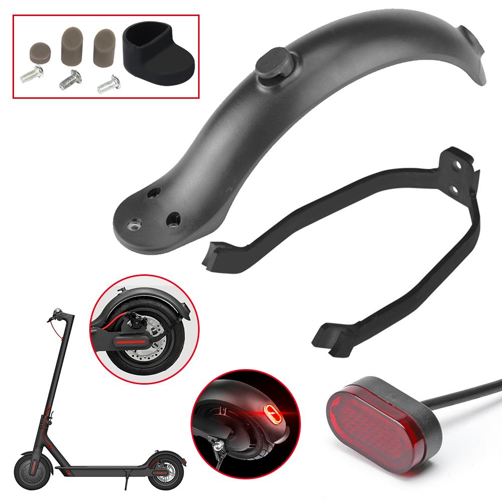 Xe tay ga phía sau Mud Guard Chân đèn hậu Set Set Skators Skateboard Mud Guard Fender Fender cho Xiaomi M365 Phụ kiện Color: g