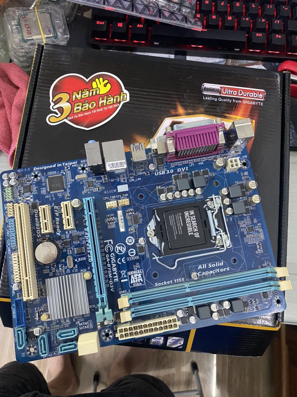 Bo Mạch Chủ (Mainboard) GIGABYTE B75M-D3V - HÀNG CHÍNH HÃNG