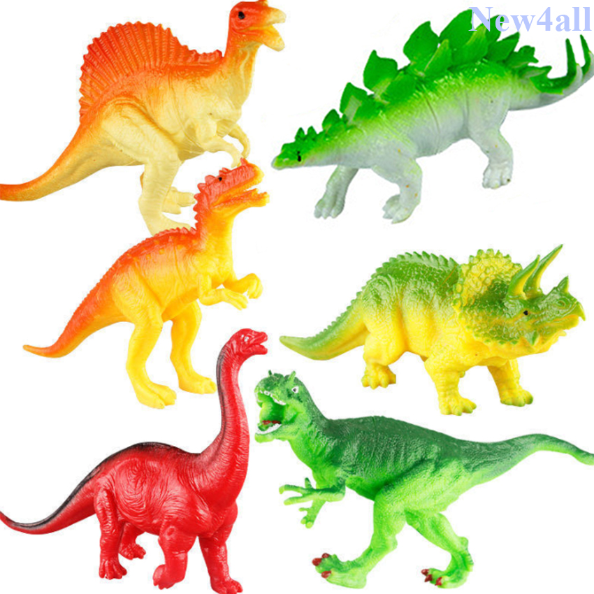 Hộp đồ chơi mô hình Khủng Long 16 chi tiết (5-17 cm) Dinosaur Century bằng nhựa đặc cho bé vui chơi, khám phá