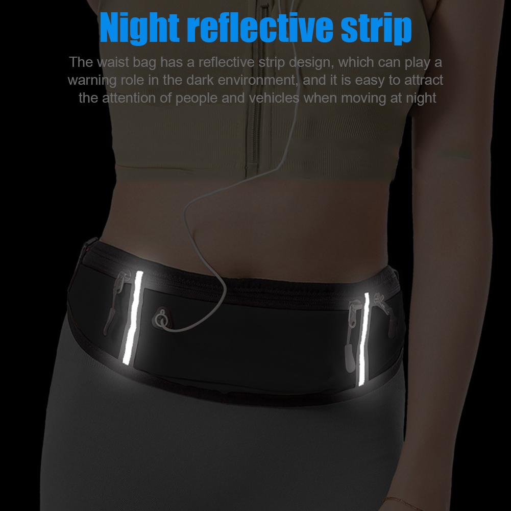 Chạy túi thắt lưng Túi thắt lưng Túi có thể thở bằng vải Oxford Túi điện thoại di động vô hình Color: Orange