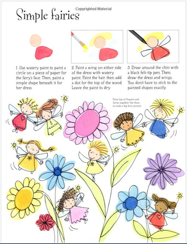 Sách tương tác tiếng Anh - How to Draw Fairies and Mermaids