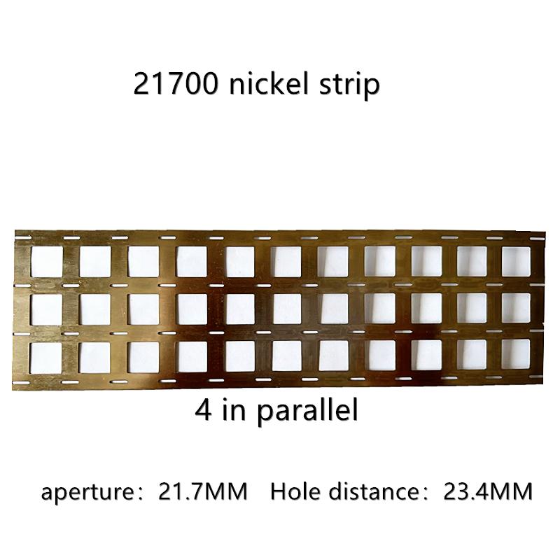 21700 dải niken tấm niken 2 dải niken song song Dải thép mạ niken SPCC 21700 mảnh nối khẩu độ 21.7MM Màu sắc: 2 song song 0.15
