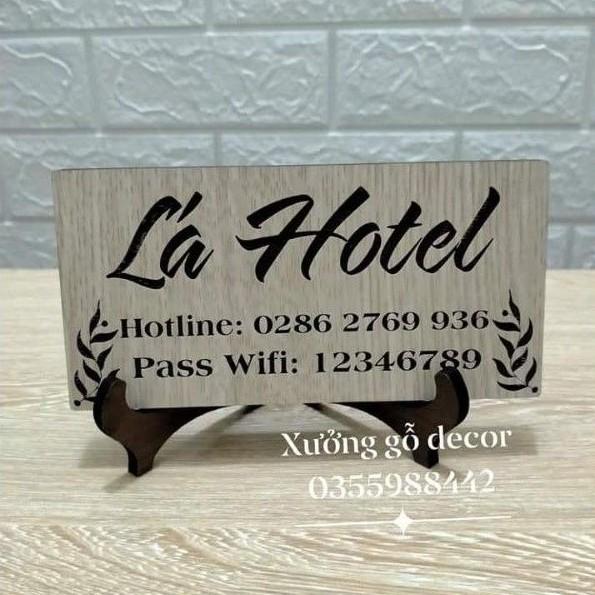 BẢNG Thông Tin Wifi Password Để Bàn Theo Yêu Cầu
