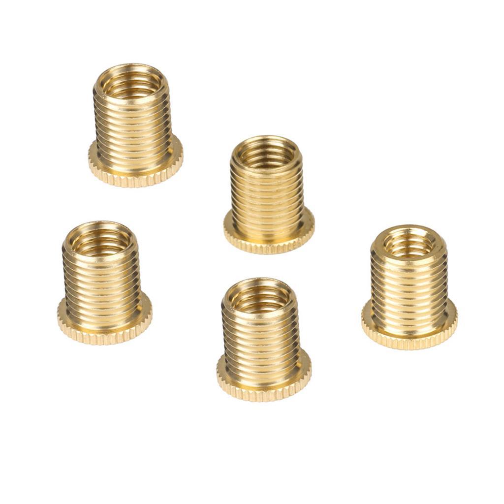5X 5 Pcs Aluminum Alloy Auto Gear Knob Thread Adapter Nuts Insert Set