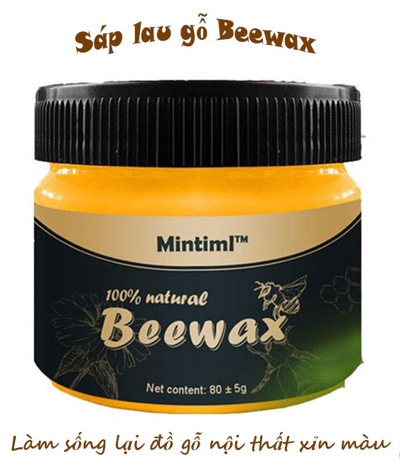 Sáp Ong Beewax Dùng Để Đánh Bóng Sàn Gỗ, Bàn Ghế Gỗ, Đồ Gỗ, Mang Lại Không Gian Sạch Sẽ Bóng Sáng Cho Ngôi Nhà