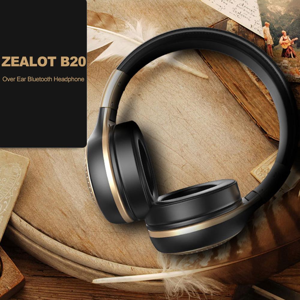 Tai nghe Bluetooth ZEALOT B20  âm thanh nổi không dây  có thể gập lại 