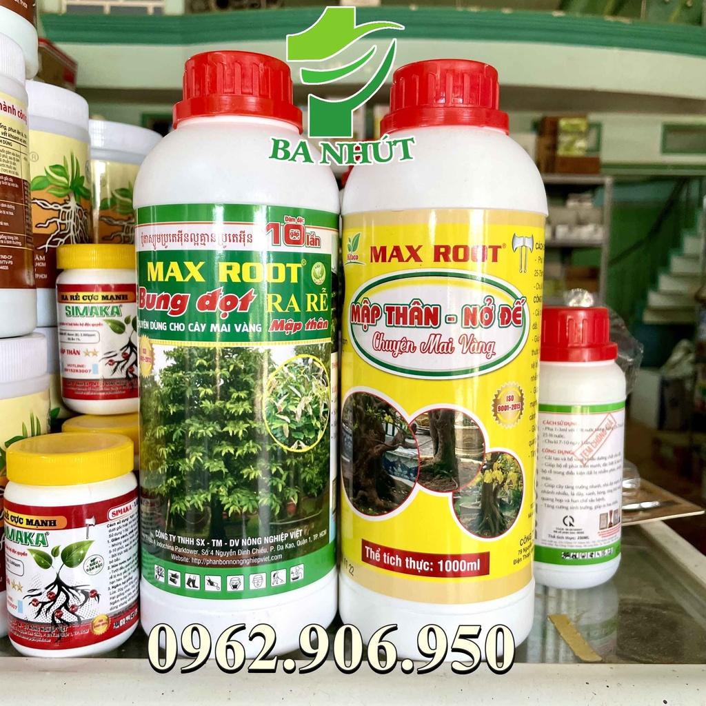 Phân Bón Mập Thân Nở Đế Chuyên Dùng Cho Mai Vang Max Root Chai 1 Lít