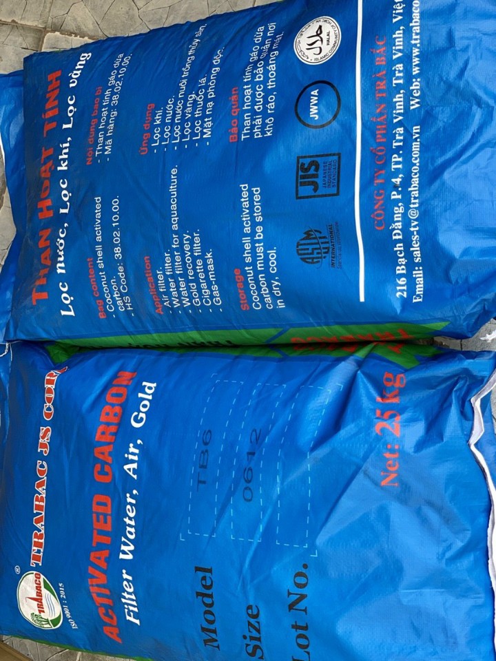 COMBO 5 KG- Than Hoạt Tính (Trà Bắc) - Dùng  Trong Lọc Nước