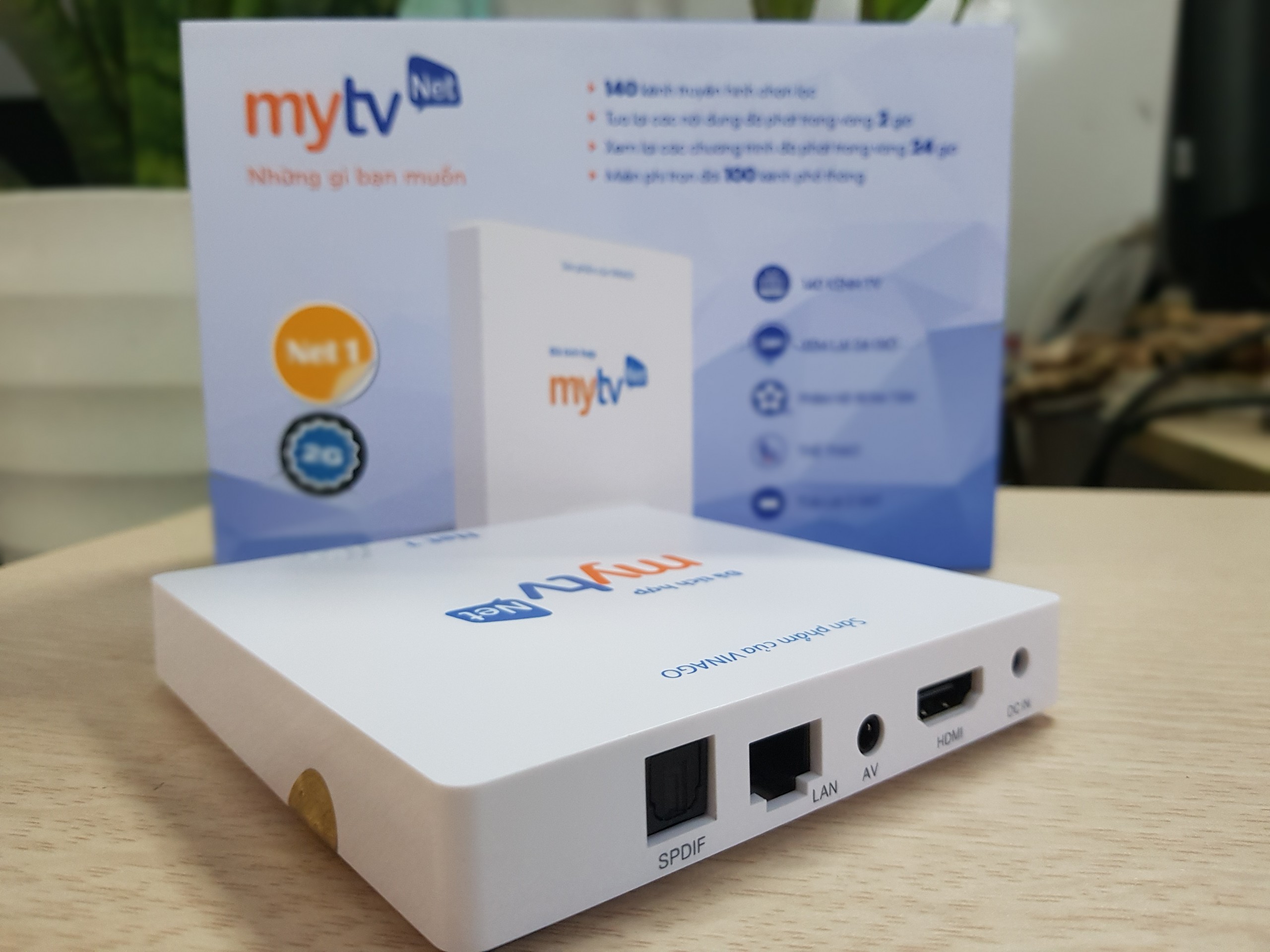 Android MyTV Net RAM 2G- 2020 Tặng Tài khoản HDplay, Android 7.1.2 hỗ trợ điều khiển Giọng nói - Hàng chính hãng