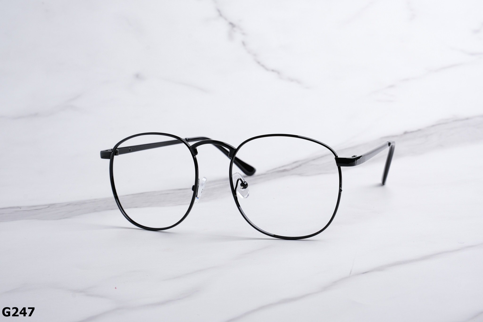 Gọng Kính Cận Dáng Vuông Bầu Ngố Unisex Hợp Kim G247