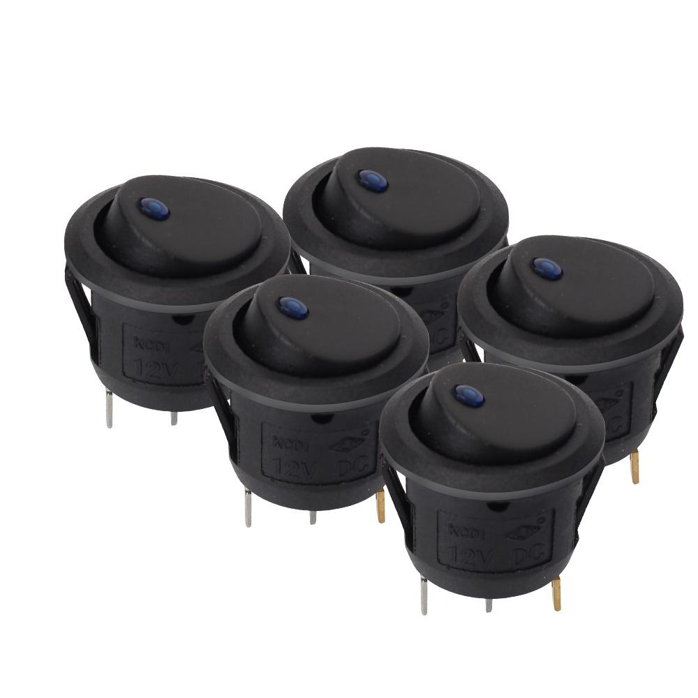 Set 5 công tắc bật/tắt 12V cho xe ô tô