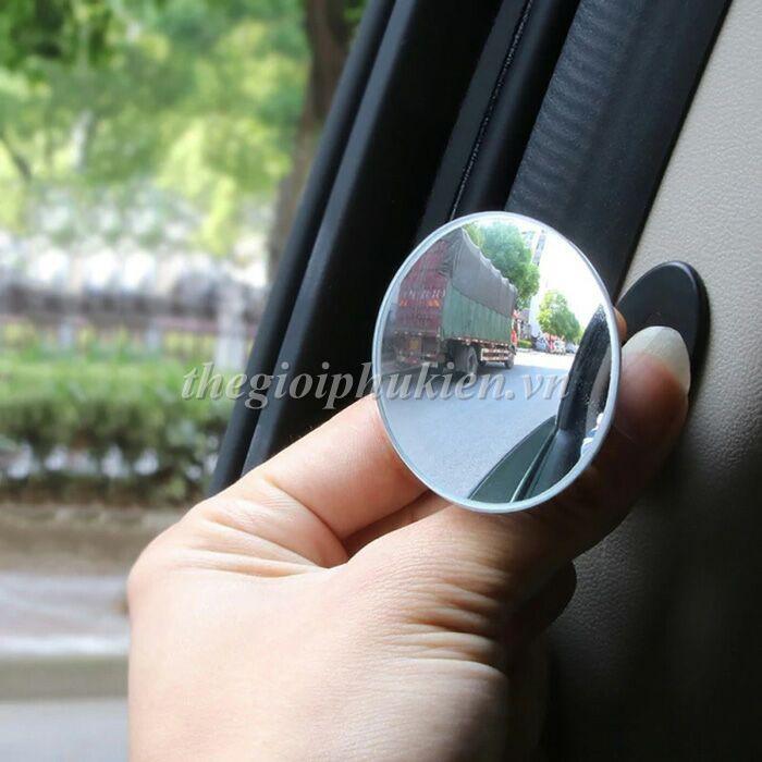 Bộ 2 gương cầu lồi xóa điểm mù gắn gương chiếu hậu ô tô, xe hơi