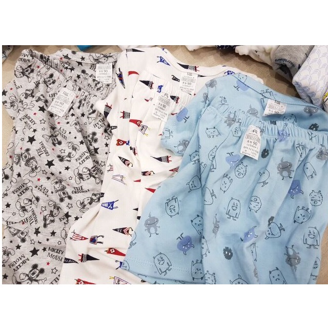 Bộ cotton thun bé trai