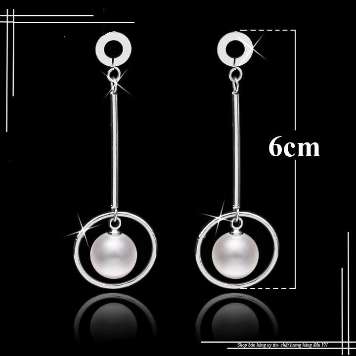 BÔNG TAI NỮ INOX TÒN TEN VÒNG TRÒN THÉP KHÔNG GỈ