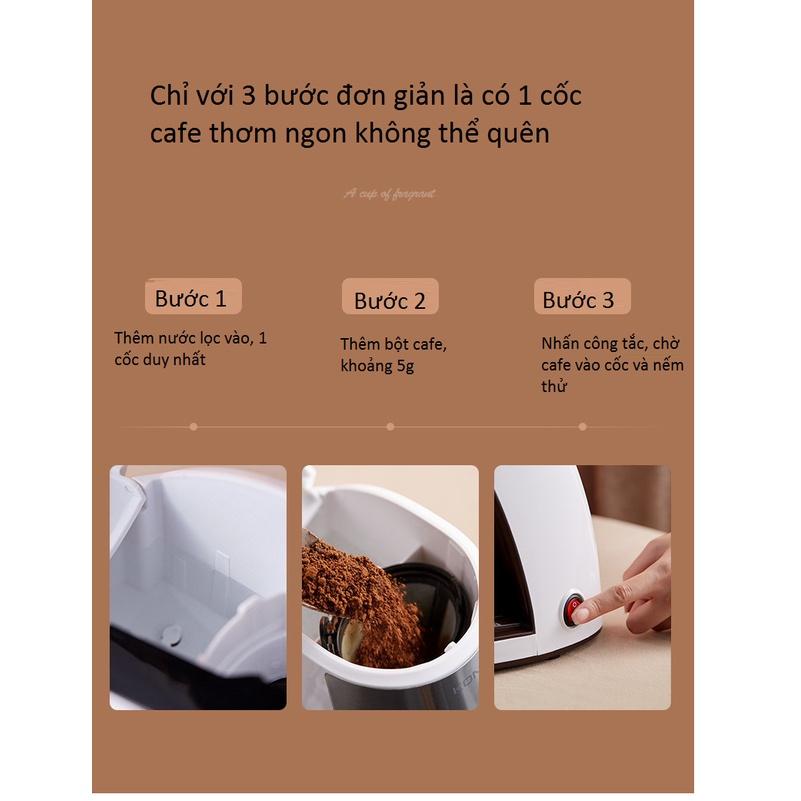 Máy Pha Cà Phê (cafe) Mini Tự Động Đa Năng, Dùng Pha Trà, caphe,coffee, Dung Tích 0.3L, BH 18 tháng