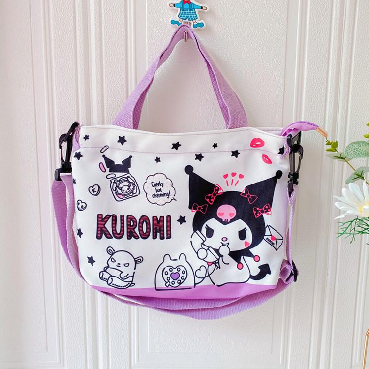 Sanrio Hello Kitty Bé Gái Bé Trai Túi Đeo Vai Messenger Hoạt Hình Canves Túi Xách Túi