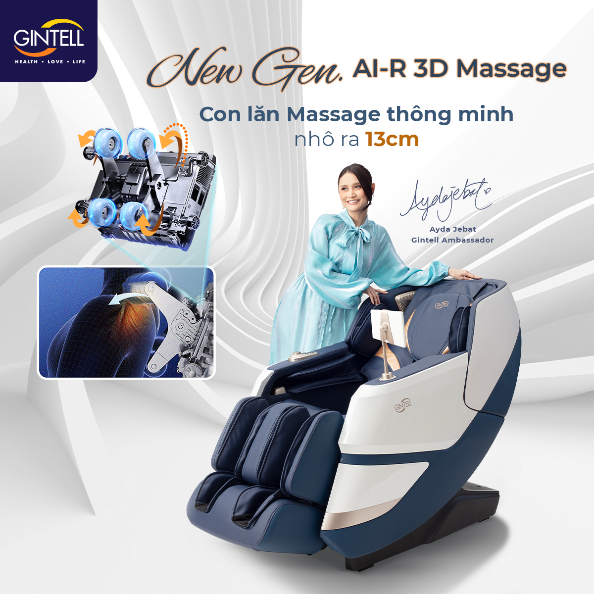 GHẾ MASSAGE TOÀN THÂN GINTELL S6 SUPERCHAIR