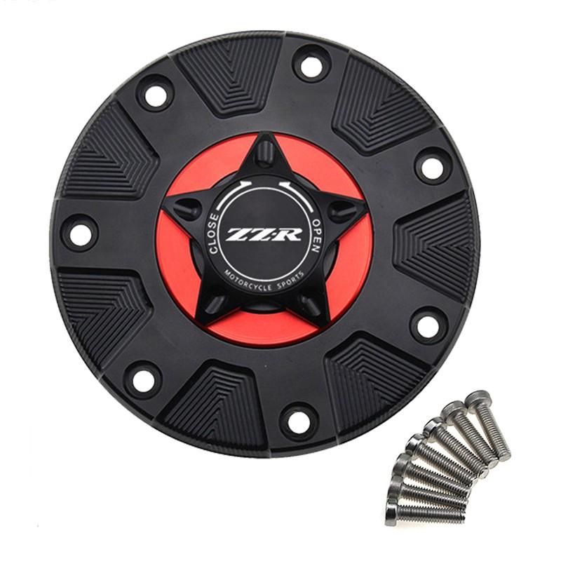 Nắp Bình Xăng Bằng Nhôm CNC Cho Xe Mô Tô Kawasaki ZZR400 ZZR600 ZZR1100 1993-2006