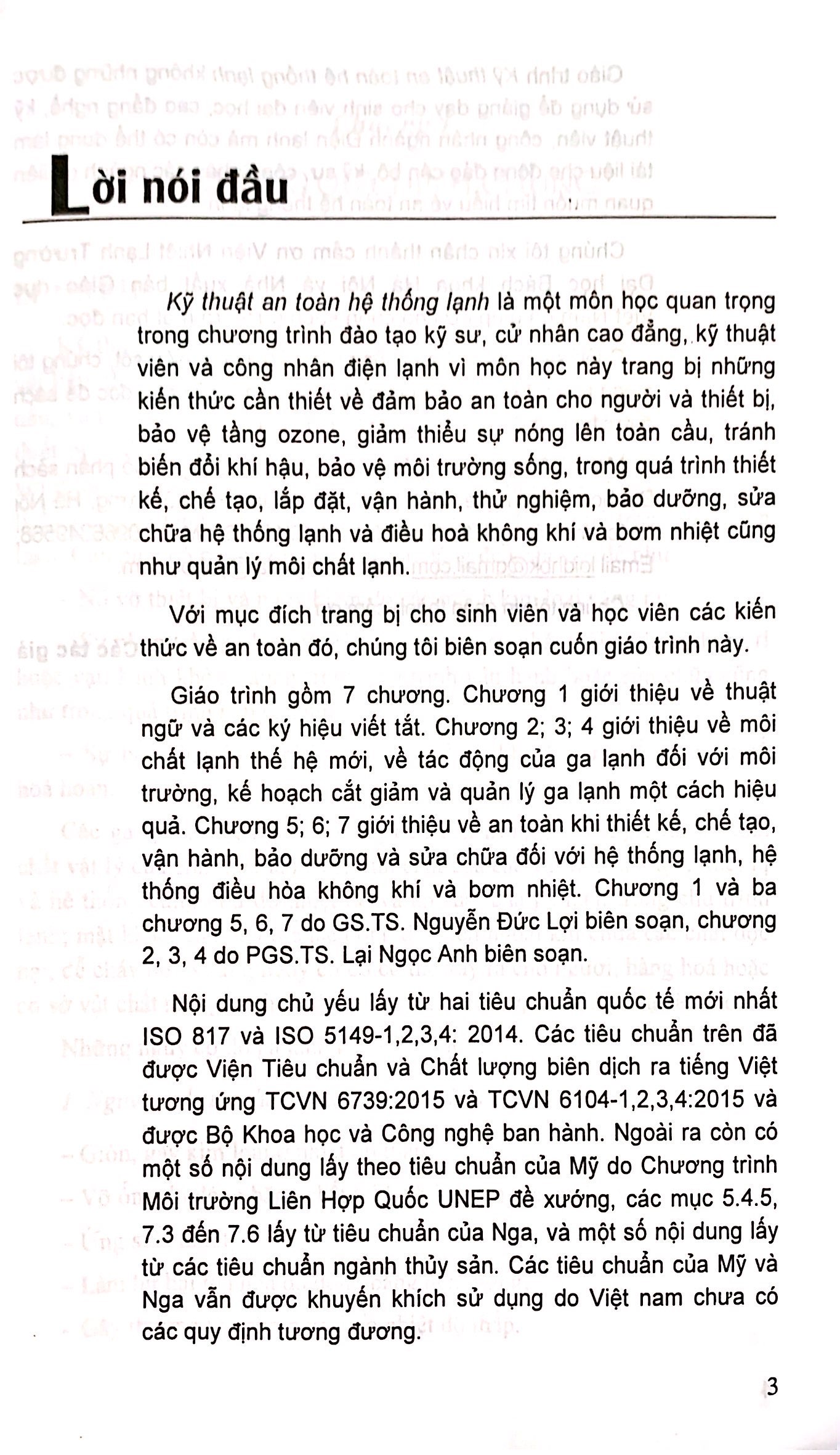 Giáo trình kĩ thuật an toàn hệ thống lạnh