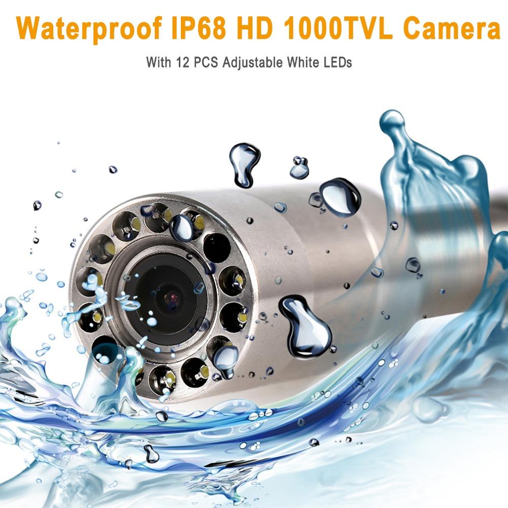 Bánh xe camera kiểm tra đường ống và Camera nội soi công nghiệp đường ống thoát nước