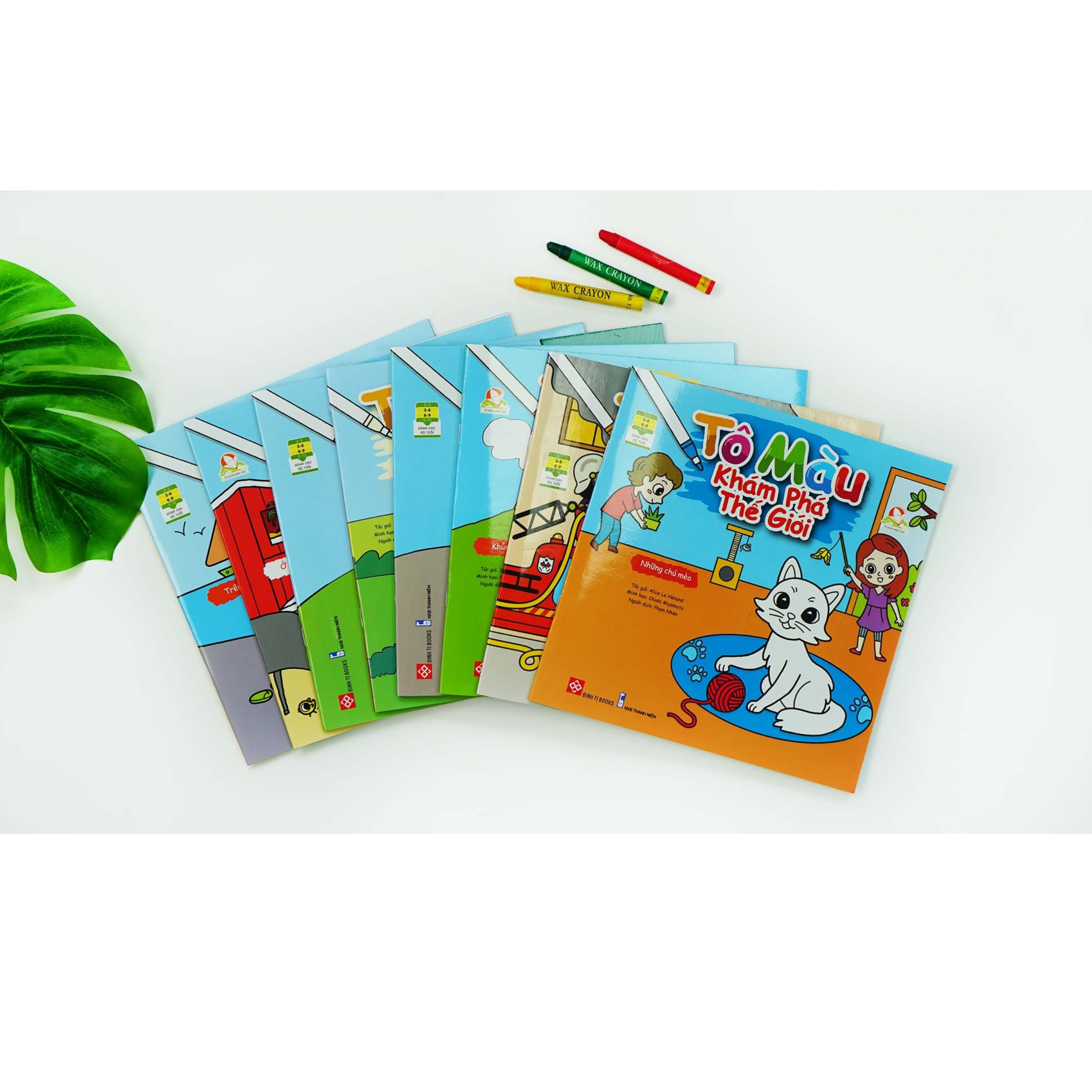 Sách Combo - Tô màu khám phá thế giới _Tặng Poster