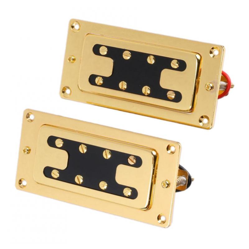1 Set 4 String Noiseless Pickup Gold for Bass Guitar Replacement