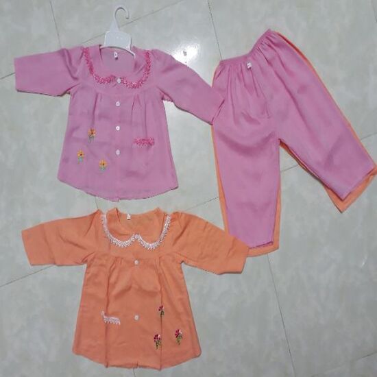 Bộ Tole dài tay cổ viền ren cực đẹp cho bé yêu từ 7-16kg