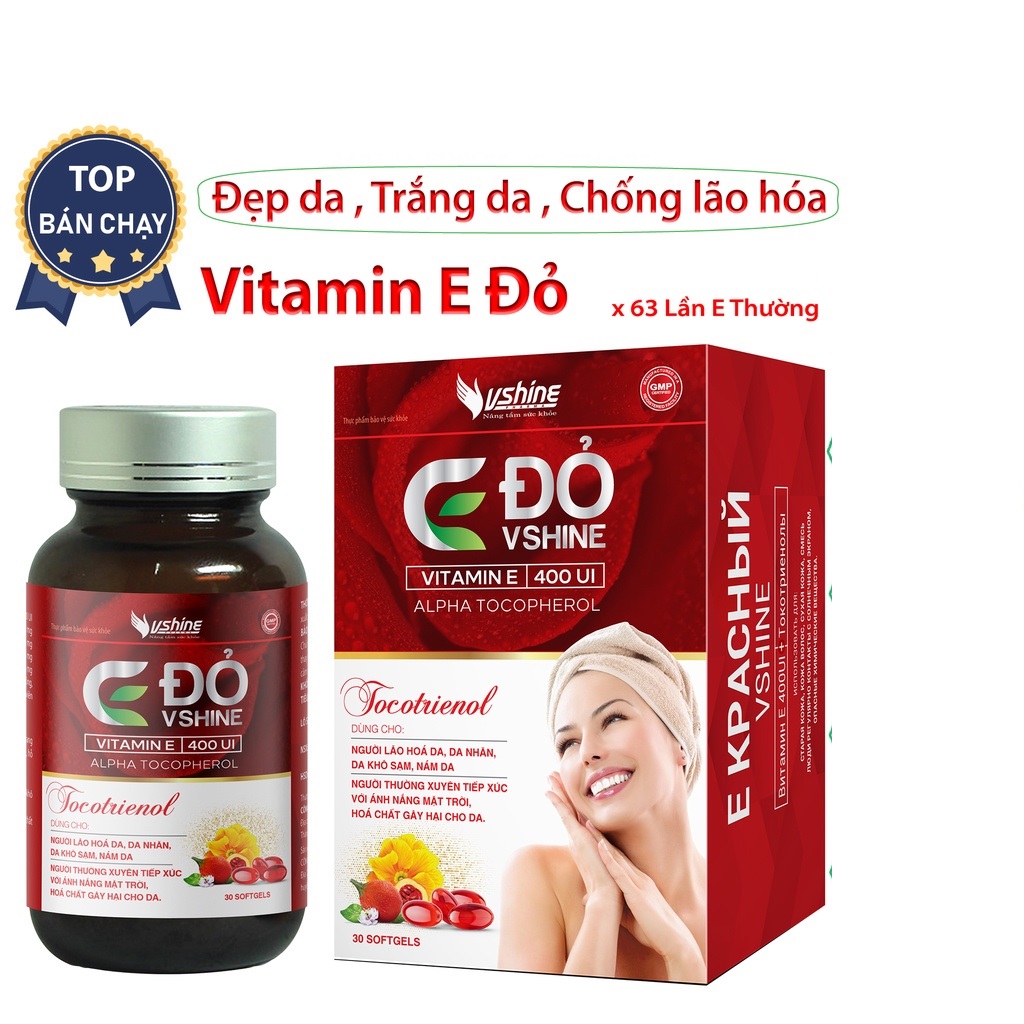 Viên uống vitamin E ĐỎ VSHINE