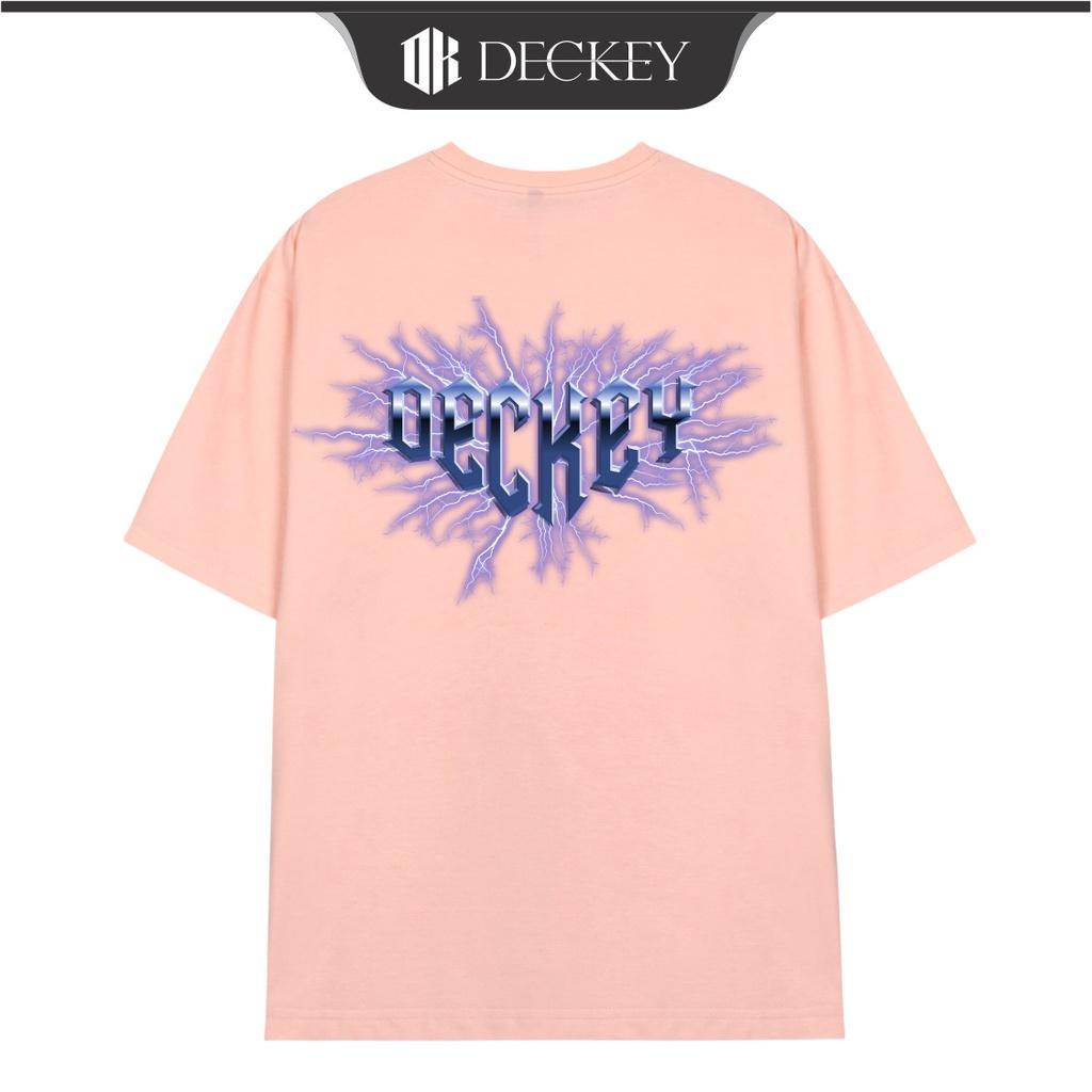 Áo Thun Cotton Unisex Nam Nữ Form Rộng DECKEY ELECTRIC
