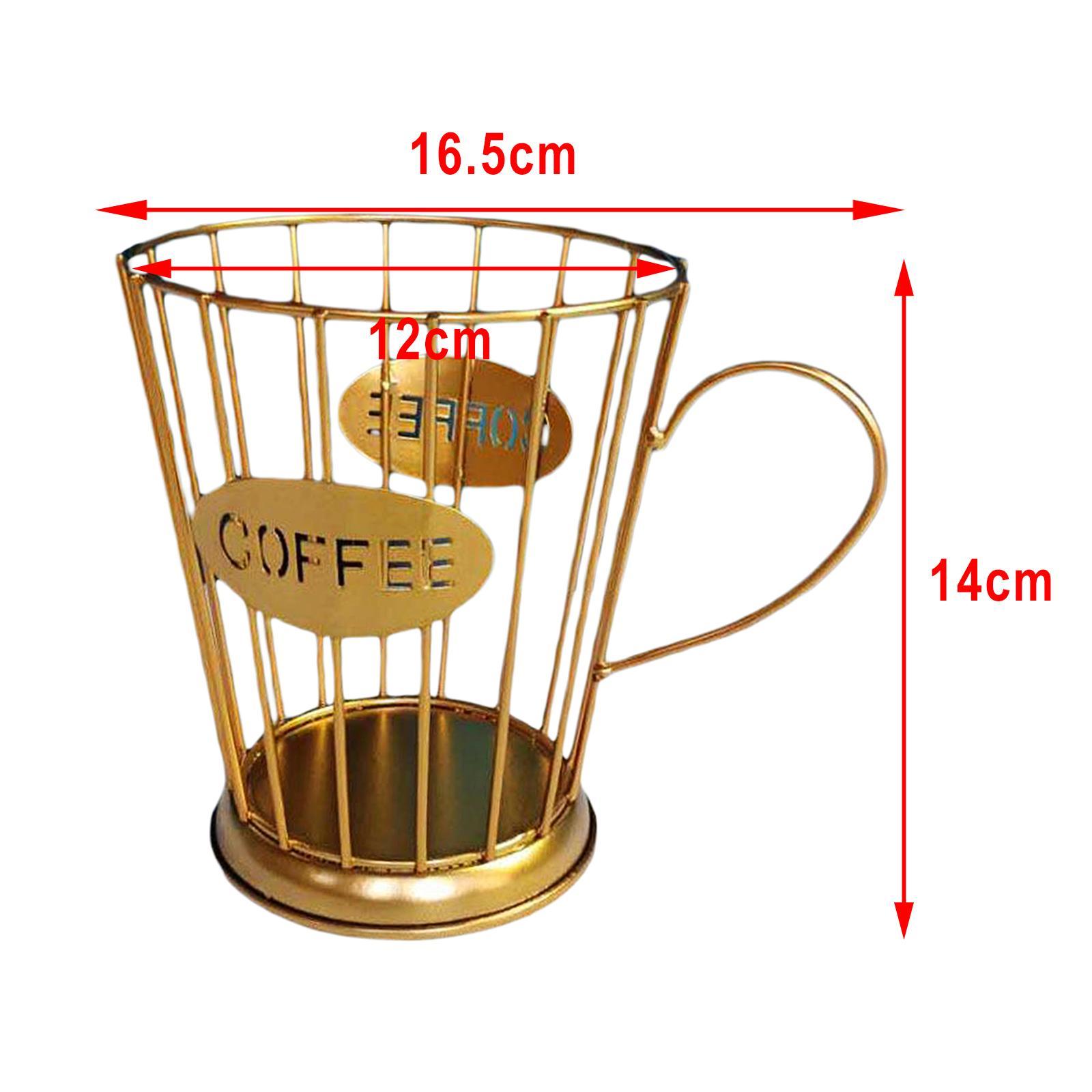 Coffee Capsule Storage Basket Holder Home Kitchen Organizer Black Small