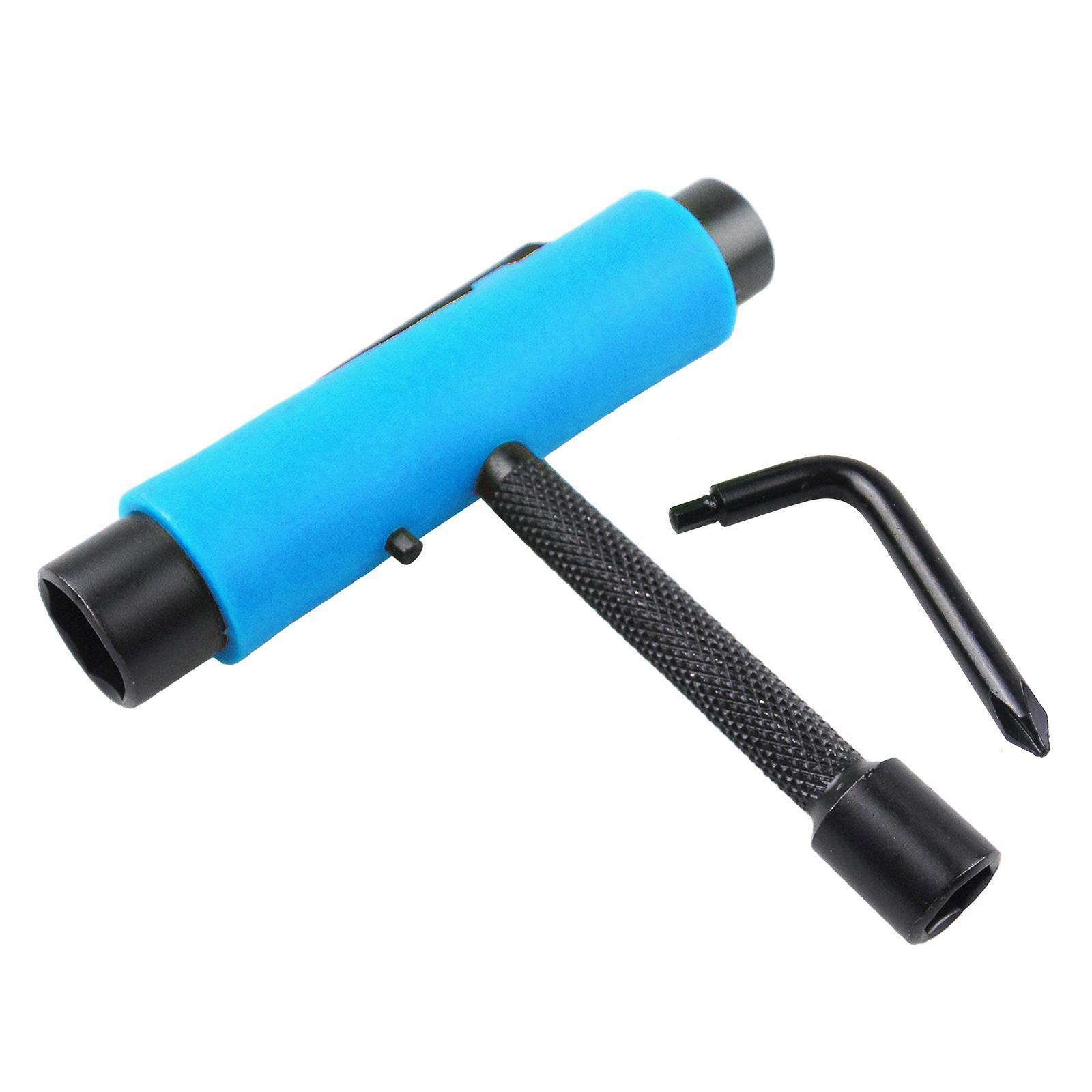 Mini Skateboard T Wrench Multi Longboard Repair   Repair Tool Blue