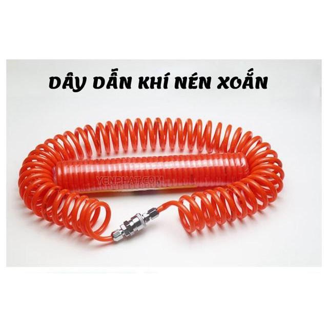 Dây xoắn dẫn khí nén - Dây hơi xoắn các loại: 6m - 9m - 12m - 15m