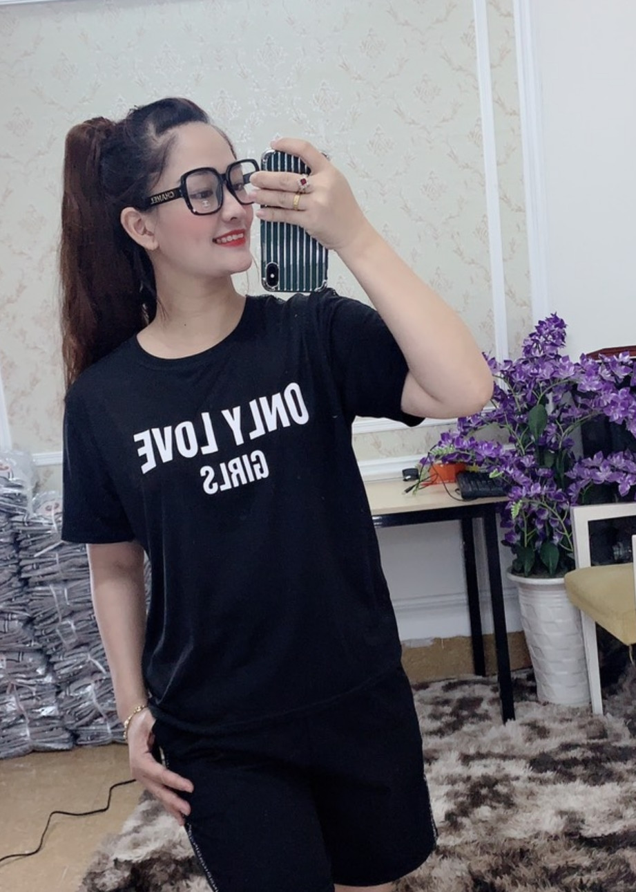 Bộ mặc nhà chất vải cotton mịn nhẹ nhàng