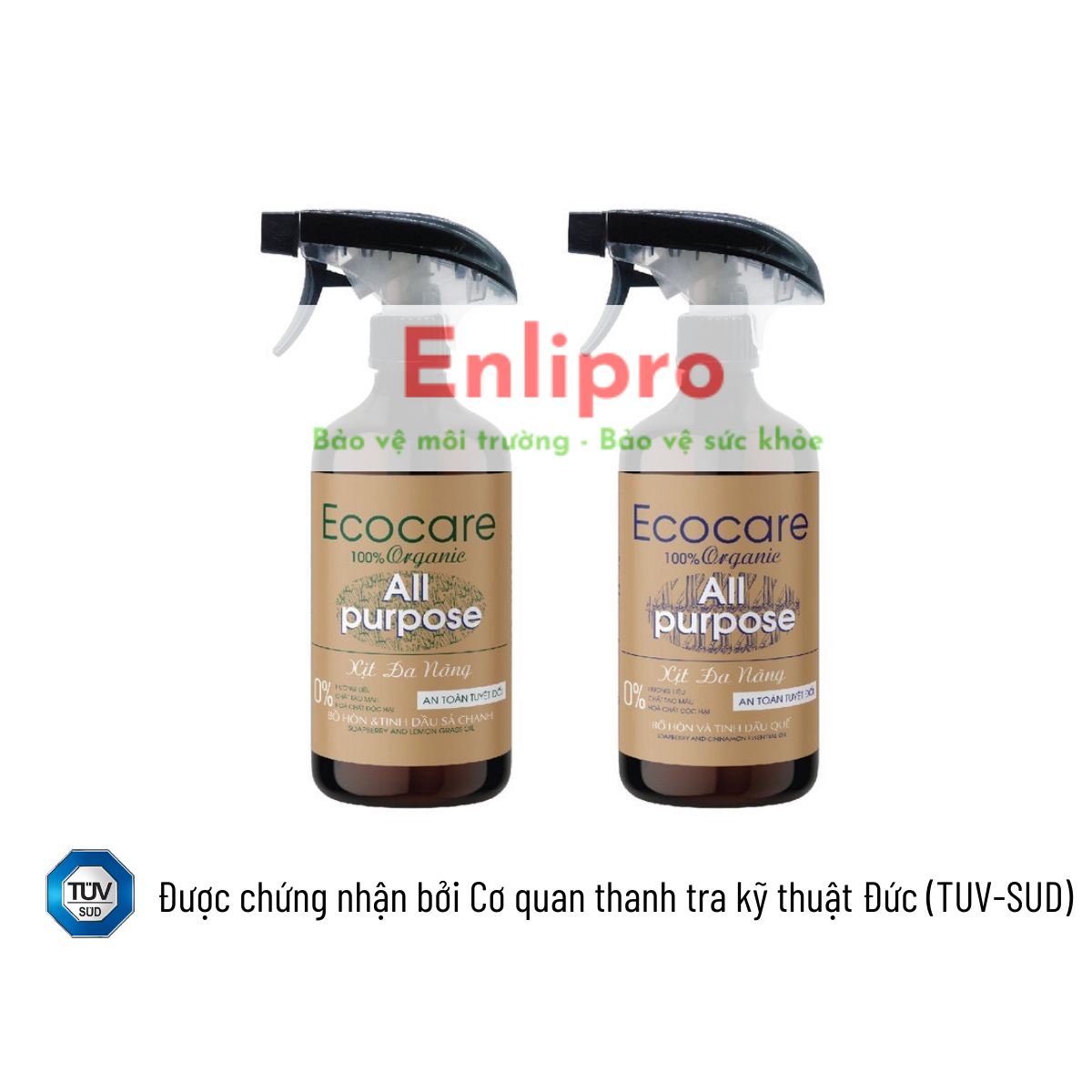 Ecocare- xịt đa năng tinh dầu sả chanh - 500ml