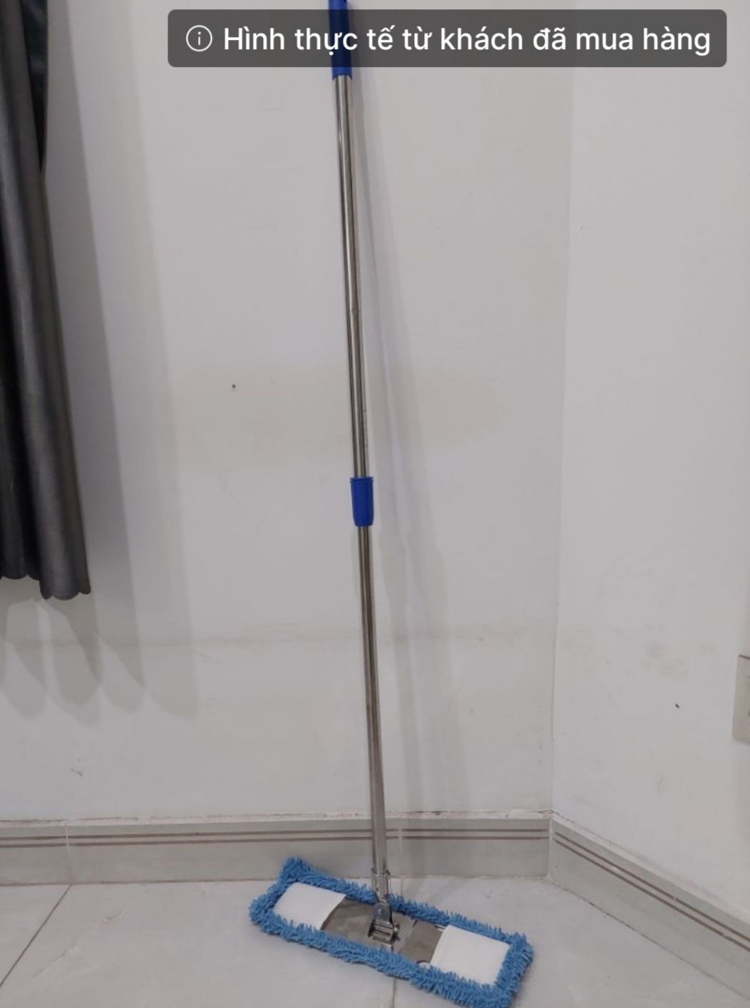 Cây Lau Nhà Inox Bẹ San Hô, Bảng Dài 50cm/ 60 cm, Có Tăng Đơ Dùng Trong Công Nghiệp