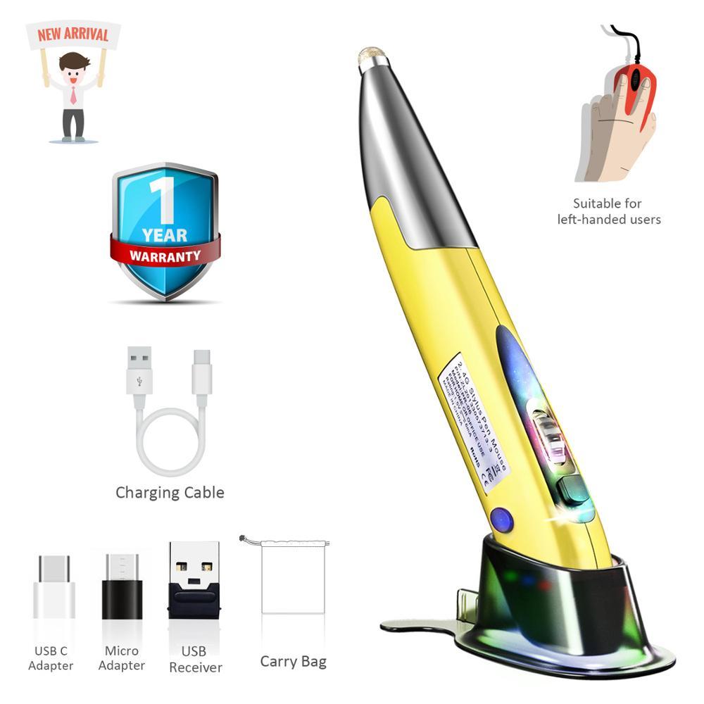 Năm 2020 Sản Phẩm Mới Nổ Sạc Chuột Chuột Bút Không Dây 2.4G Bút Chuột Cá Tính Sáng Tạo Dọc Bút Chuột